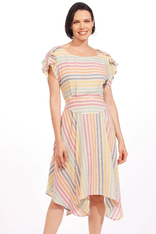 Amara Dress - Malta Stripe