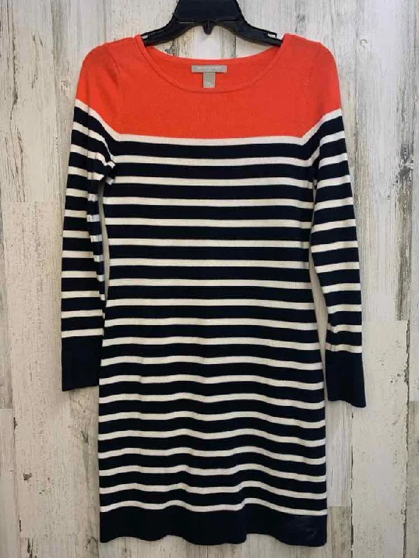 BANANA REPUBLIC Dresses and Skirts Size XS CORAL/NAVY/WHT Stripe Dress