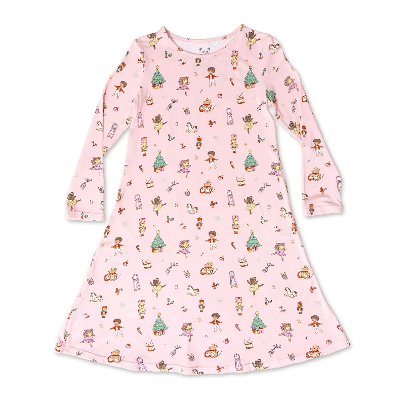 Nutcracker Pink Bamboo Girls' Dress