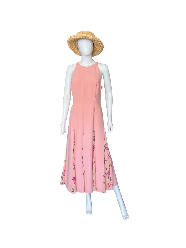 Carolina Herrera Sleeveless Halter Blush Dress Size 8