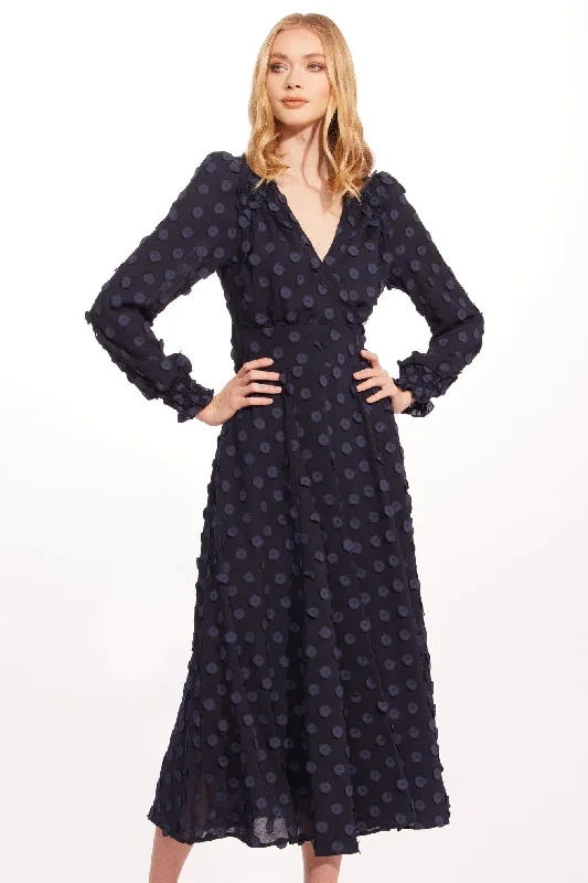 Danielle Dress – Sapphire Dots