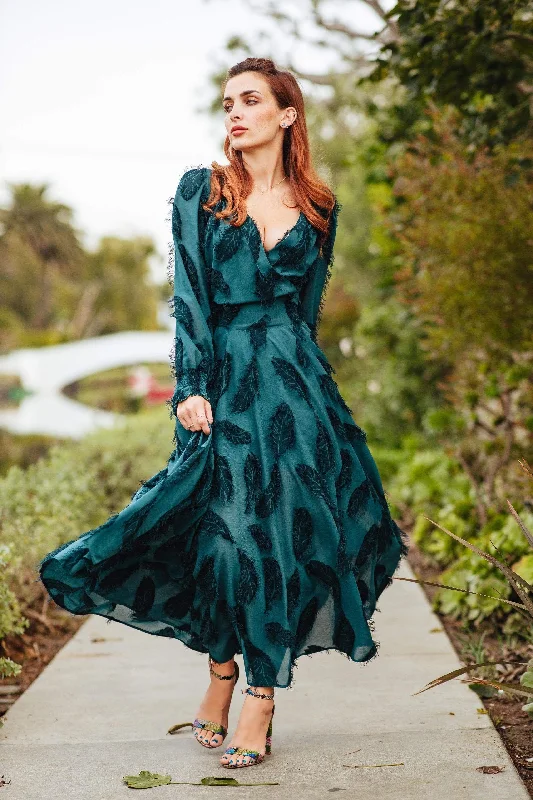 Danielle Dress - Teal Feather