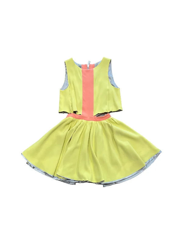 DB Berdan Yellow/Pink/Grey Reversible Dress /S