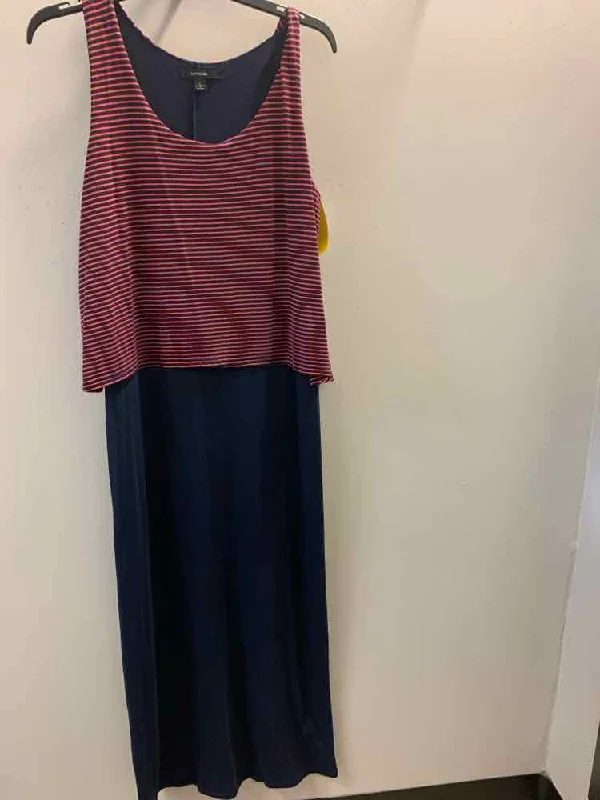 ESPRESSO Dresses and Skirts Size L NAV/RED Stripe Dress