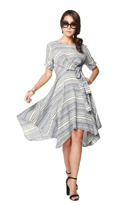 Ezra Dress - Sidecar Stripe