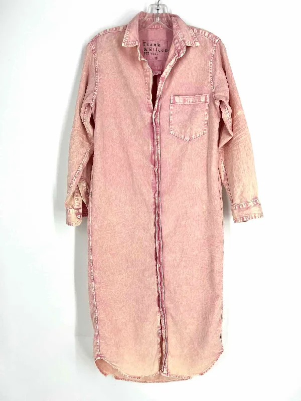 Frank & Eileen Size XS Pink Button(s) Acid Wash Designer Dress