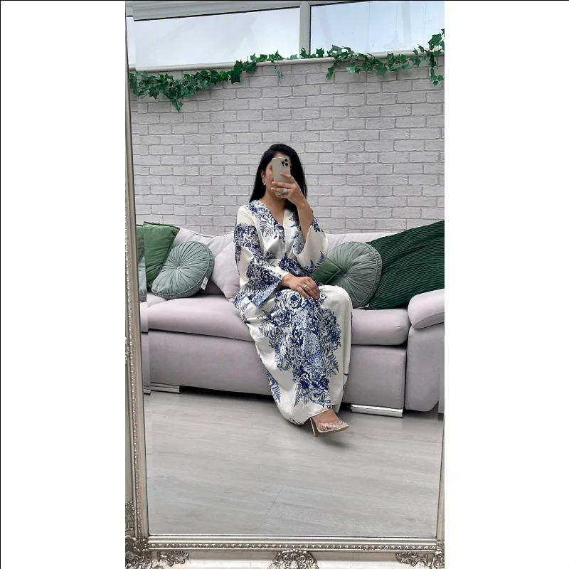 Kimono Print Dress