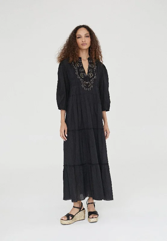 Long embroidered caftan