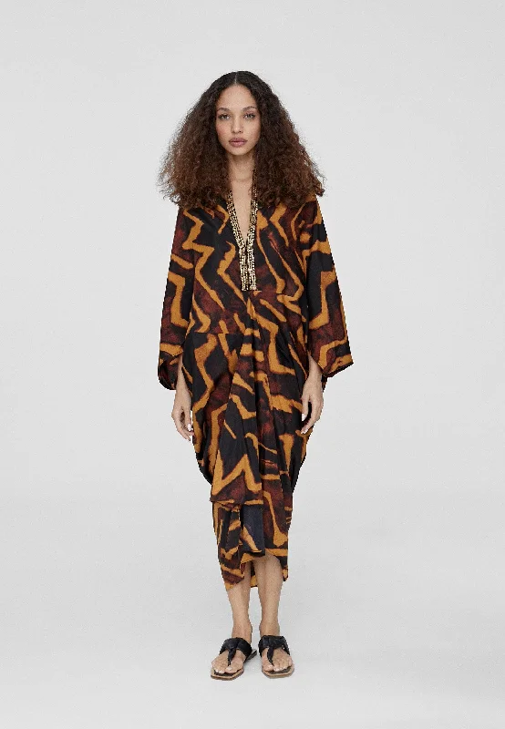 Zebra print kimono