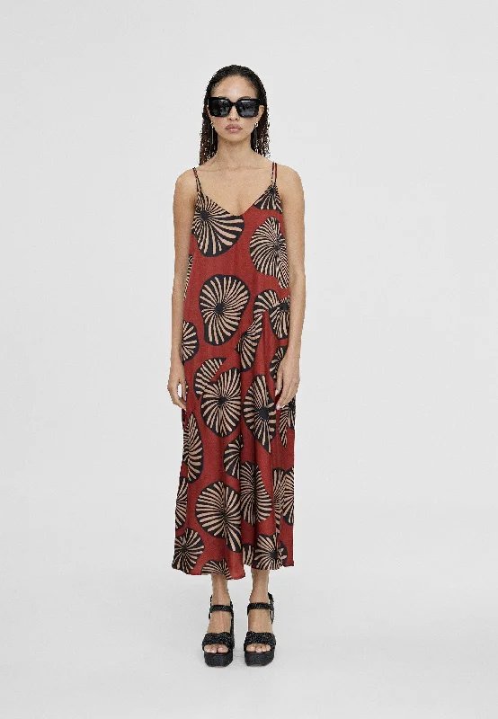 Long printed dress