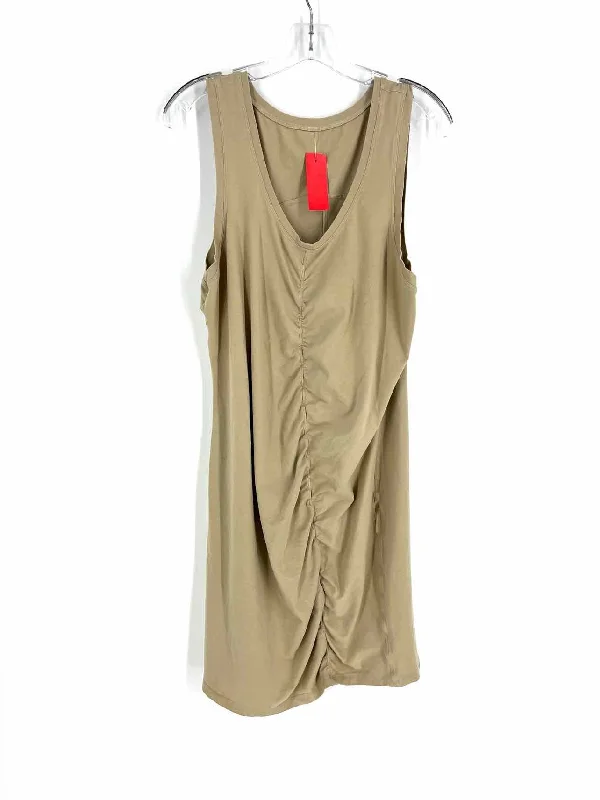 Lululemon Athletica Size L ? Khaki Ruched Dresses Dress