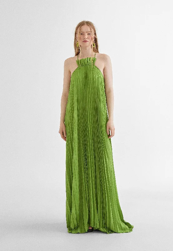 Long pleated dress