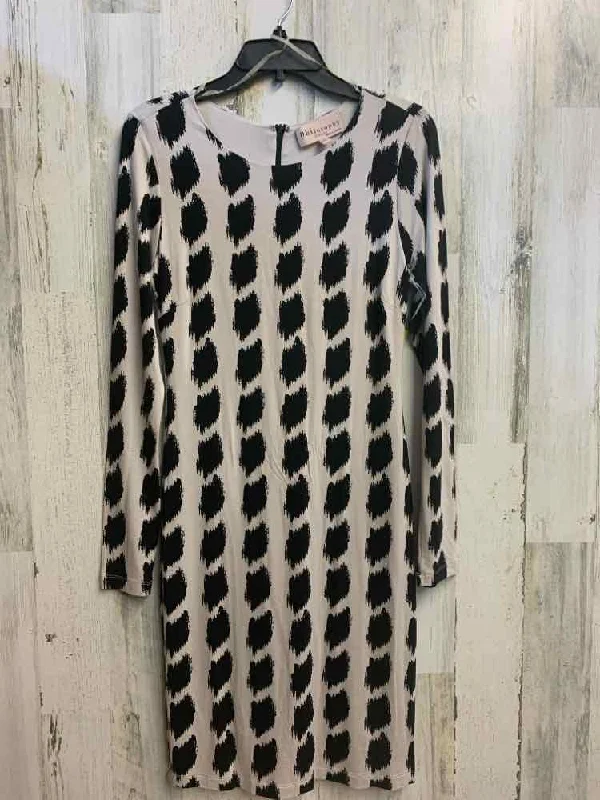 NWT PHILOSOPHY Dresses and Skirts Size M CRM/BLK SPOTS LONG SLEEVES Dress