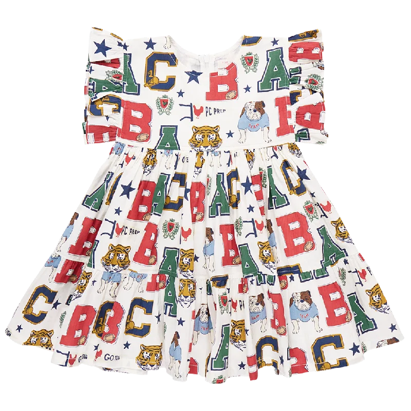 Girls Kit Dress - Varsity Letters