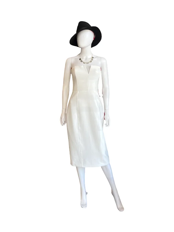 Veronica Beard Nabi White Strapless Dress /10