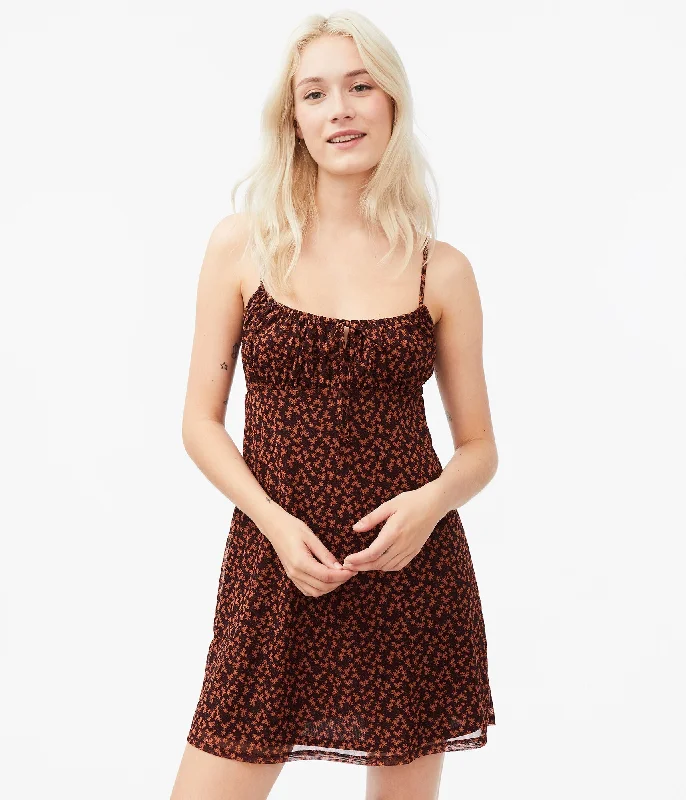 Aeropostale Floral Mesh Slip Dress