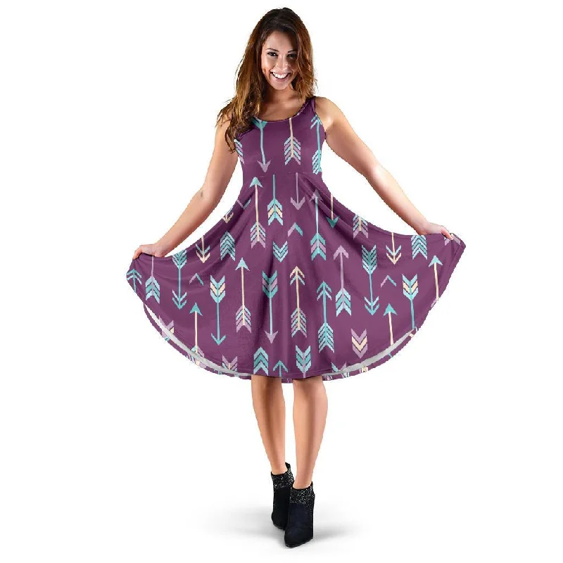 Archery Print Pattern Dress