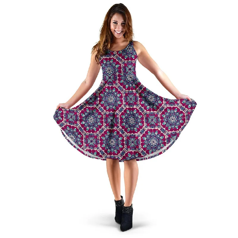 Bohemian Print Pattern Dress