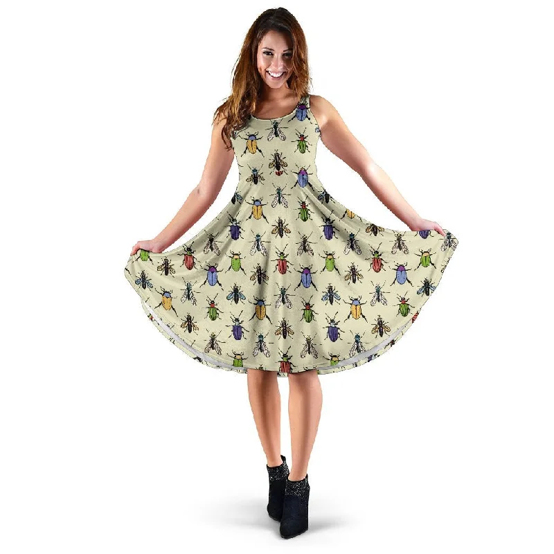 Bug Pattern Print Dress