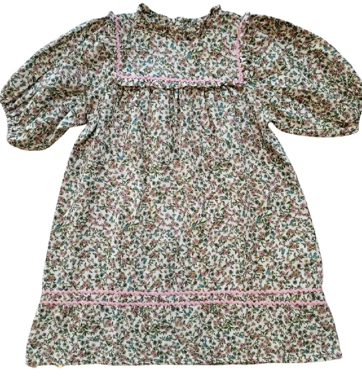 BEBE ORGANIC GREEN GARDEN 3/4 SLEEVE LAURA DRESS