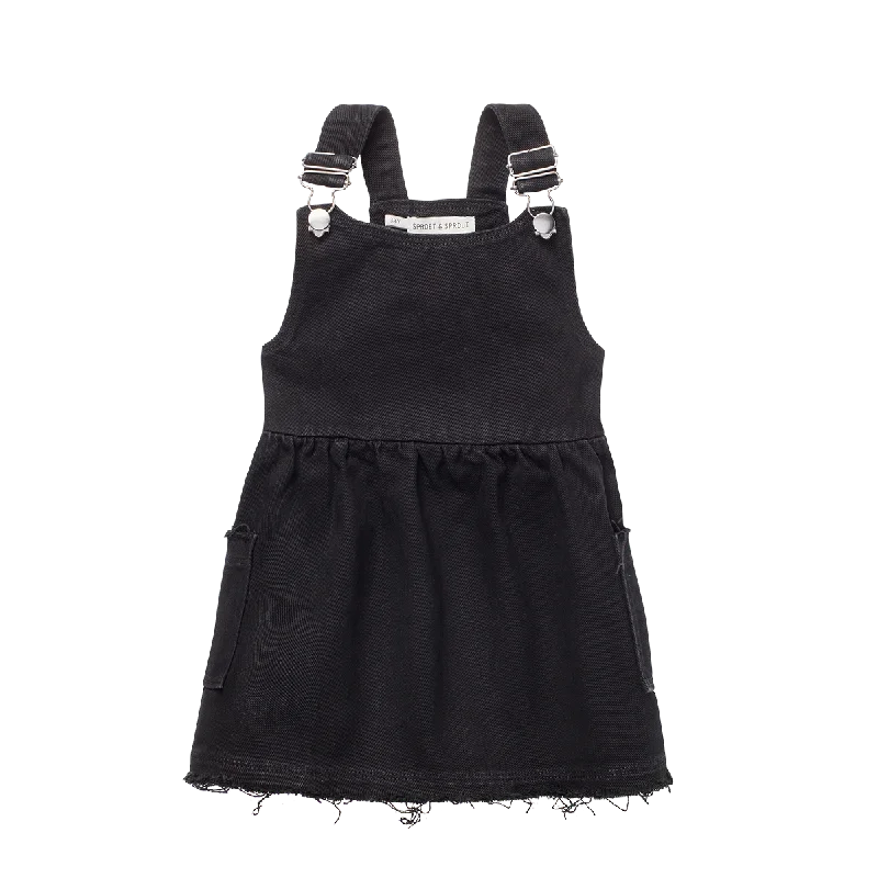 SPROET & SPROUT BLACK SALOPETTE DRESS