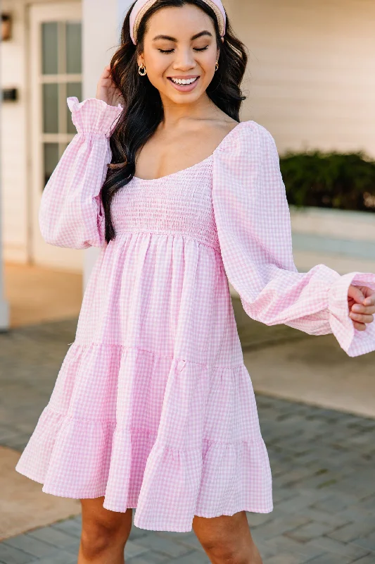 Uniquely You Pink Babydoll Dress