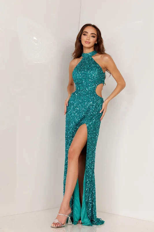 Aleta 1215 Long Formal Fitted Sequins Prom Dress